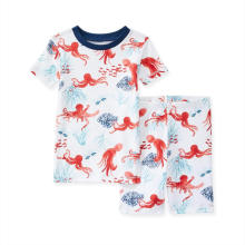 Été Cartoon Enfants Pyjama Set Cotton Sleeping Wear